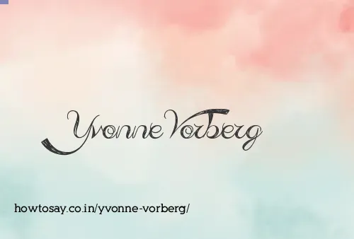 Yvonne Vorberg