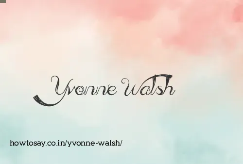 Yvonne Walsh