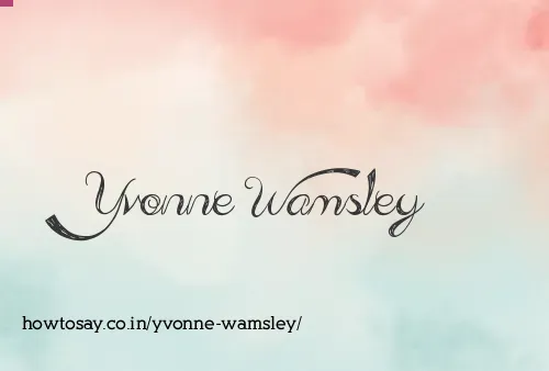 Yvonne Wamsley