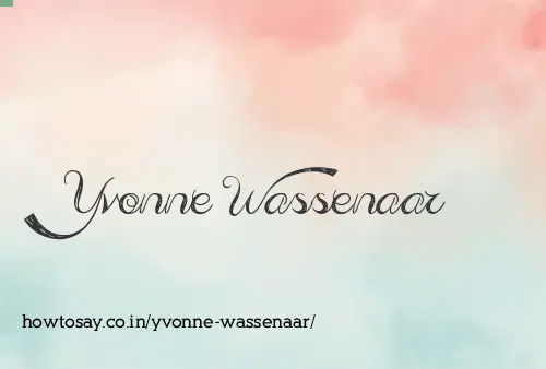 Yvonne Wassenaar