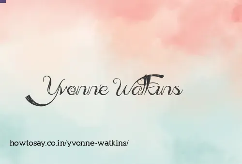 Yvonne Watkins