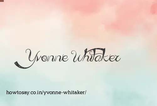 Yvonne Whitaker