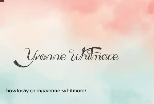 Yvonne Whitmore