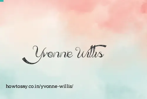 Yvonne Willis