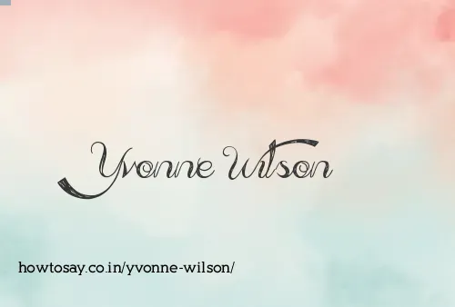 Yvonne Wilson