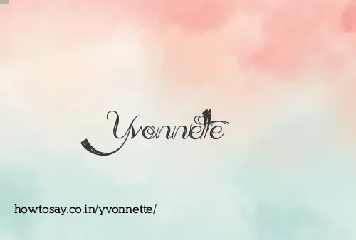 Yvonnette