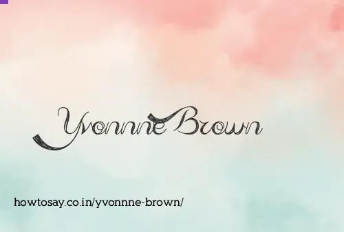 Yvonnne Brown