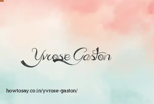 Yvrose Gaston