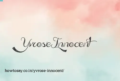 Yvrose Innocent