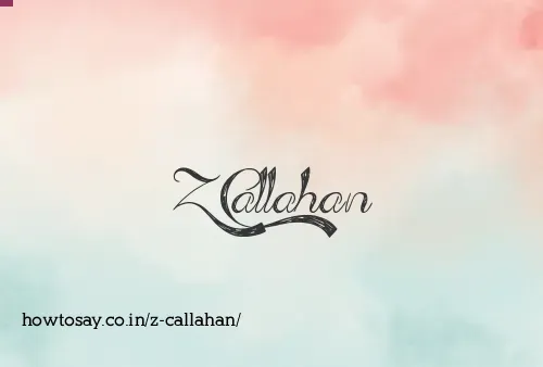 Z Callahan