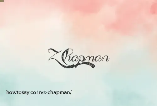 Z Chapman