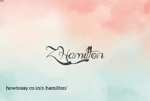 Z Hamilton