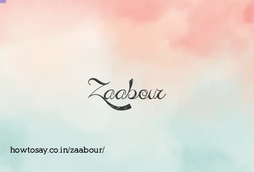Zaabour