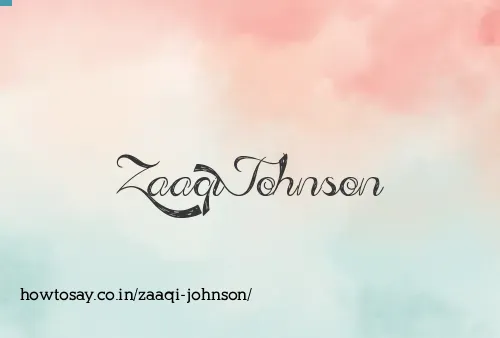 Zaaqi Johnson