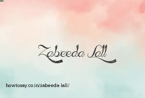 Zabeeda Lall