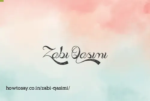 Zabi Qasimi