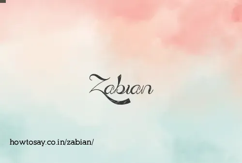 Zabian