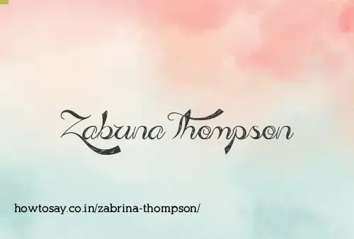 Zabrina Thompson