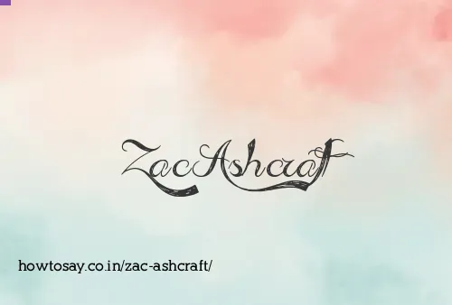 Zac Ashcraft
