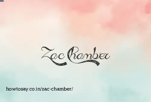 Zac Chamber