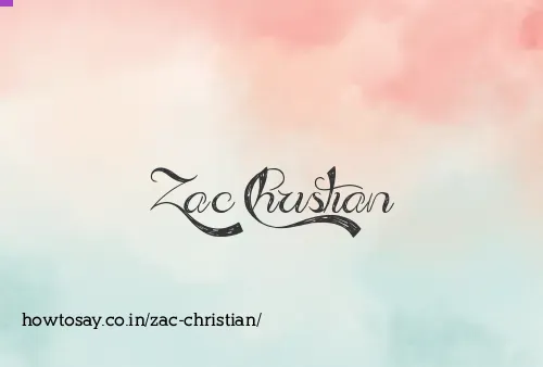 Zac Christian
