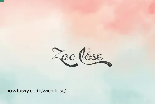 Zac Close