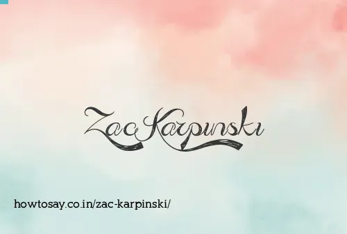 Zac Karpinski