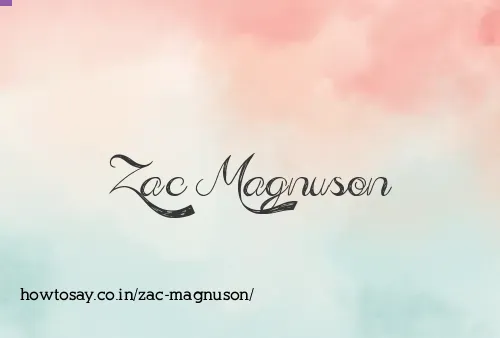 Zac Magnuson