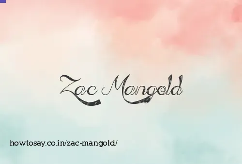 Zac Mangold