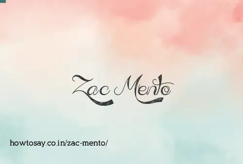 Zac Mento
