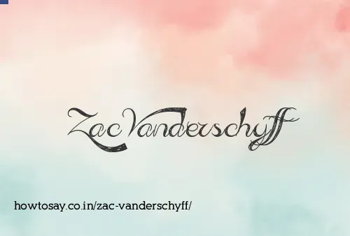 Zac Vanderschyff
