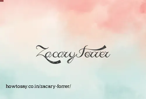 Zacary Forrer