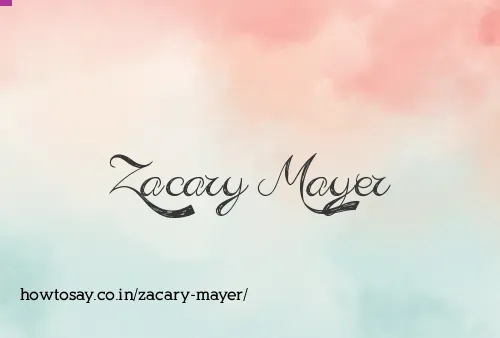 Zacary Mayer