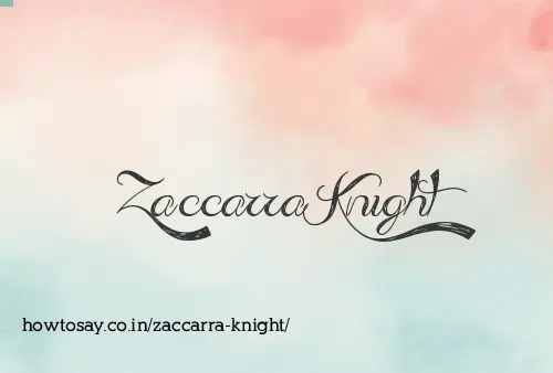 Zaccarra Knight