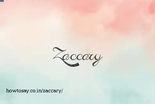 Zaccary