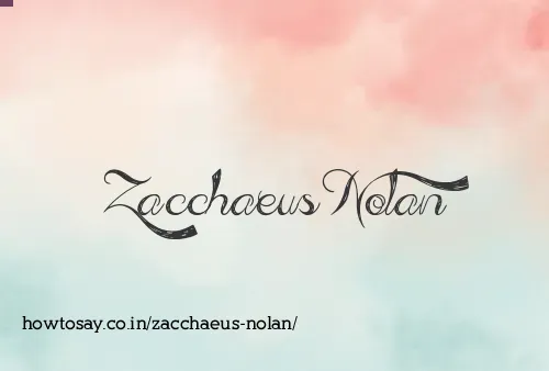 Zacchaeus Nolan