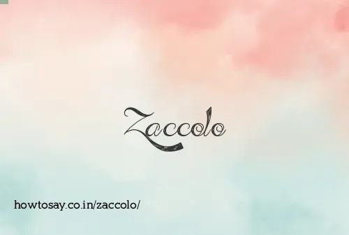 Zaccolo