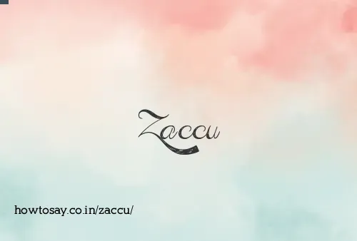 Zaccu