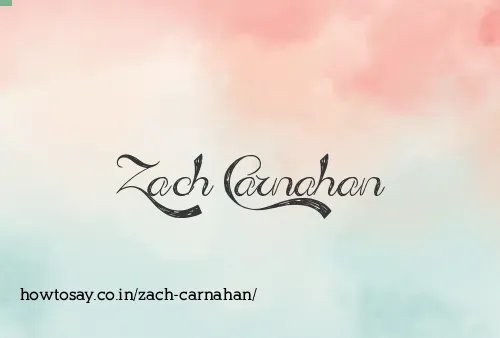 Zach Carnahan