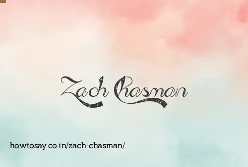 Zach Chasman