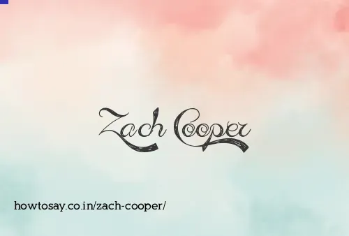 Zach Cooper