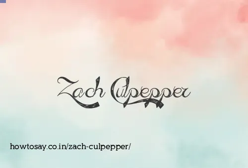 Zach Culpepper