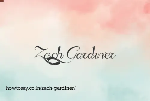 Zach Gardiner