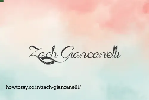 Zach Giancanelli