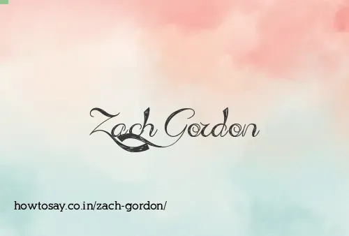 Zach Gordon
