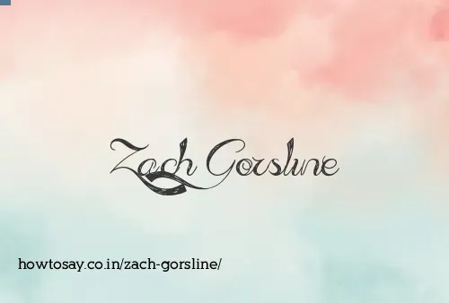 Zach Gorsline