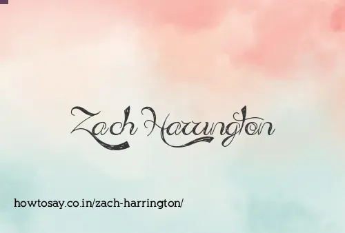 Zach Harrington