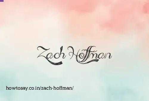 Zach Hoffman