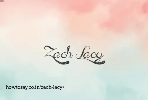 Zach Lacy