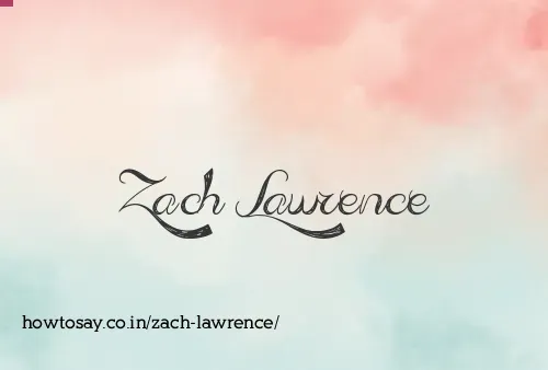 Zach Lawrence